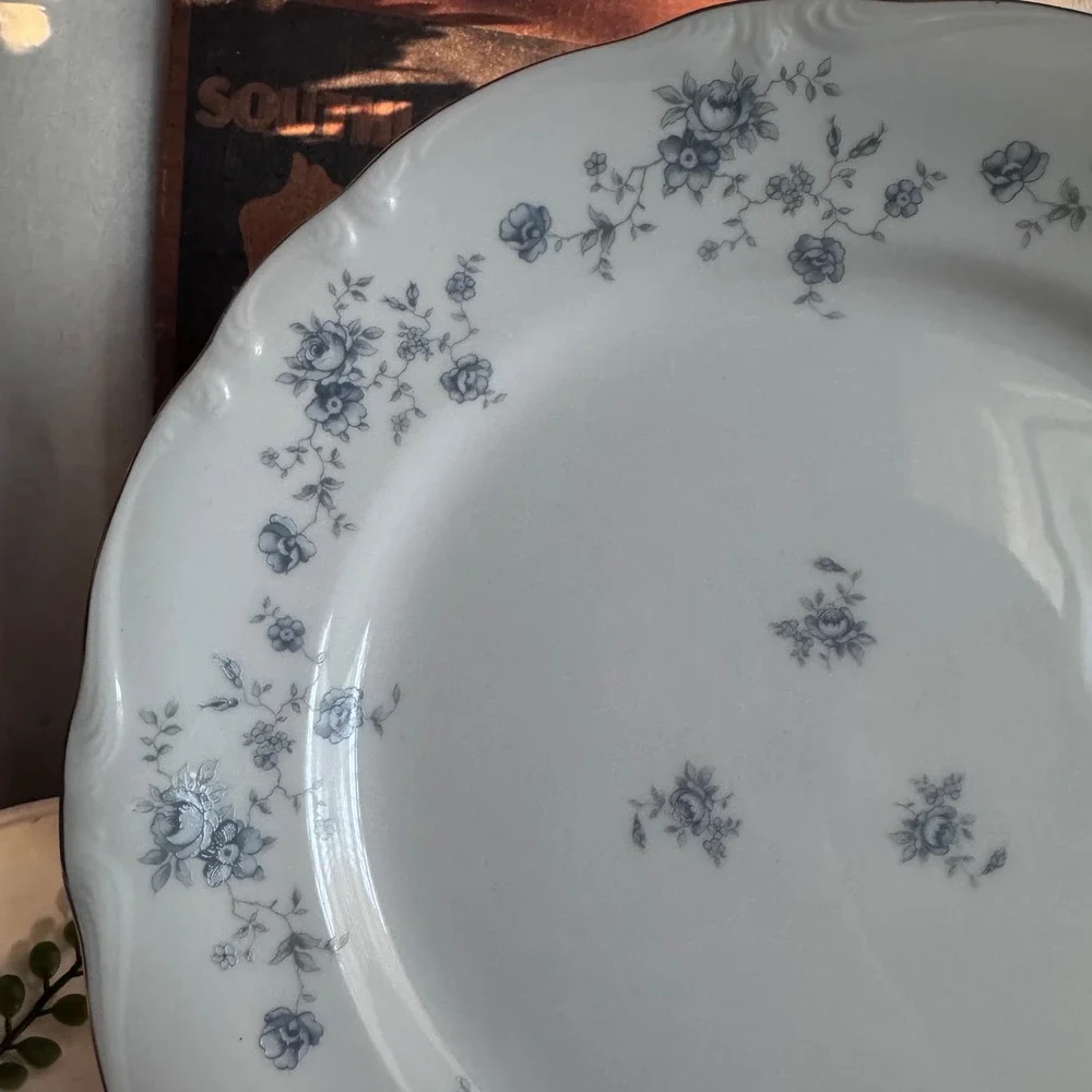 Johann Haviland Blue Garland Dinner Plate Bavaria Germany 10 inch 2 Plates